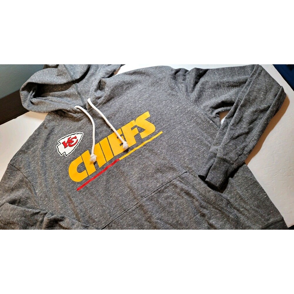 Nike Kansas City Chiefs Women's Gym Vintage Hoodie Grey Pullover Medium M